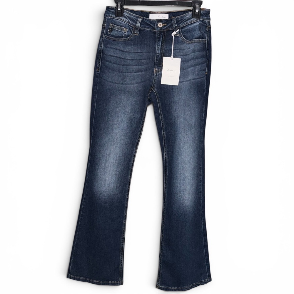 KanCan Jeans Women Size 28 Dark Blue Bootcut Mid Rise EL1041DC NWT